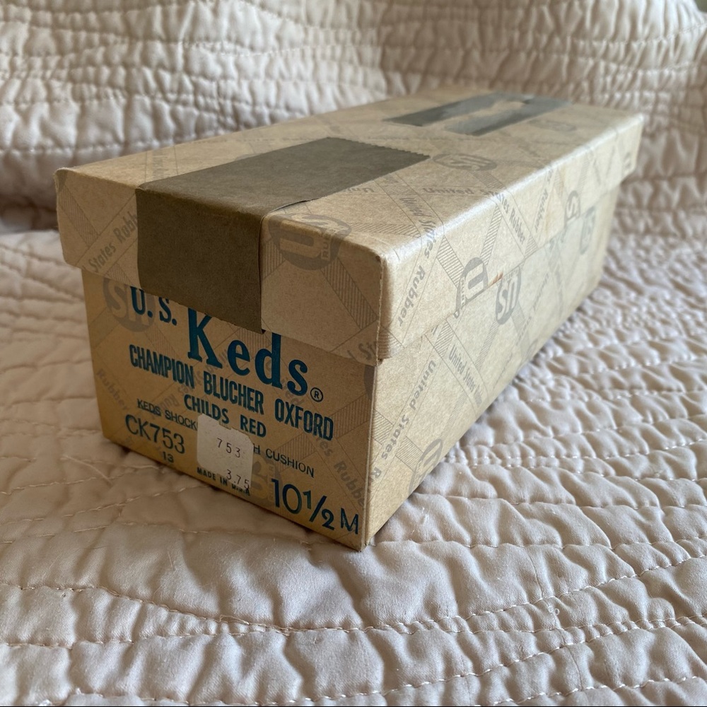 Vintage Keds United States Rubber Child’s Oxford Shoe Empty Box Only Ephemera.